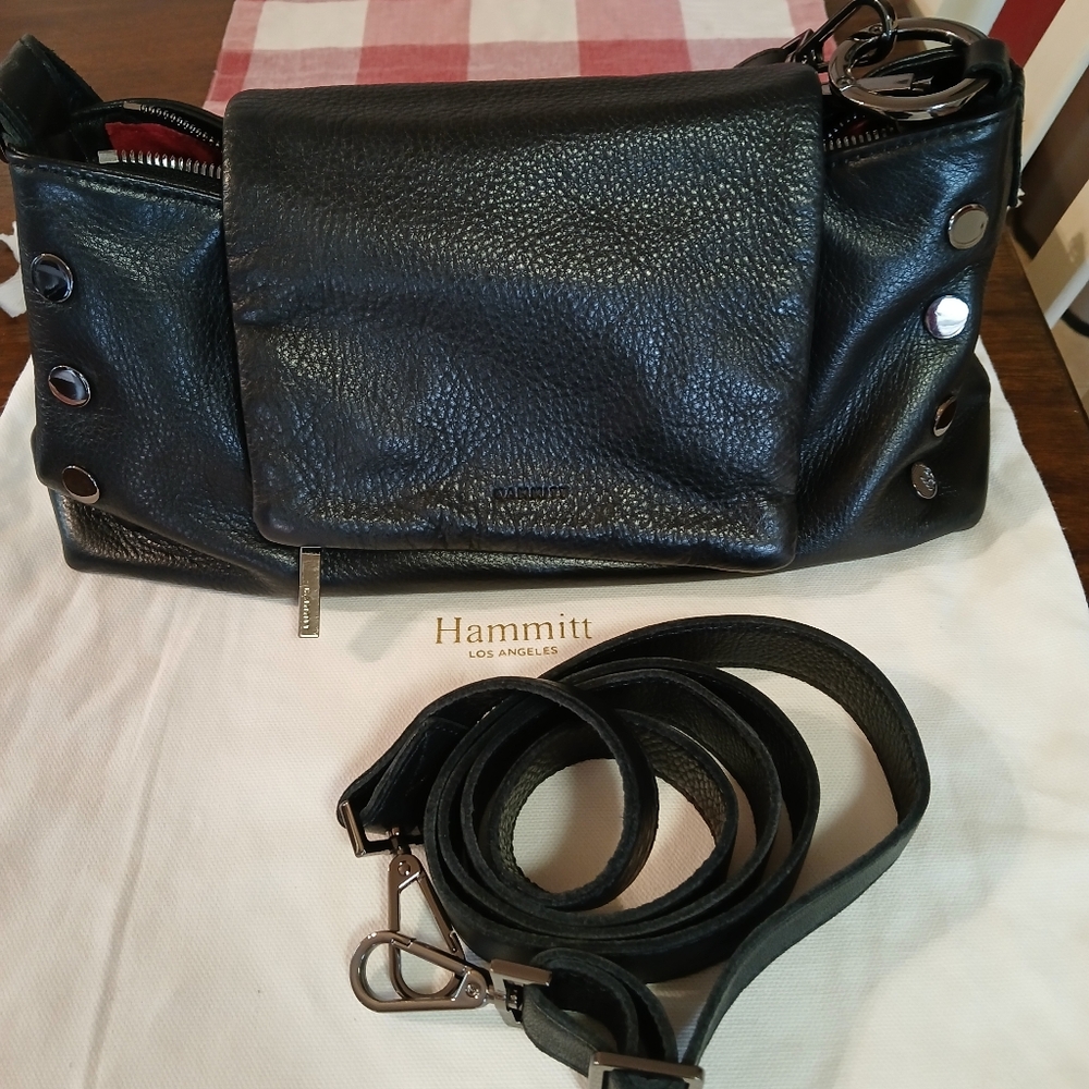 Hammitt vip satchel with H rivet